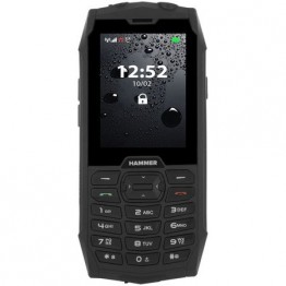 Telefon mobil myPhone Hammer 4, Dual Sim, Retea 2G, IP68, Negru